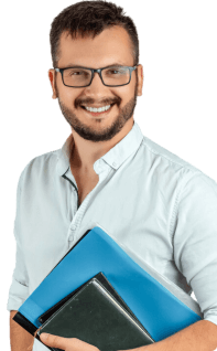 Professional man with glasses holding folder - Photo by Mizuno K on Pexels